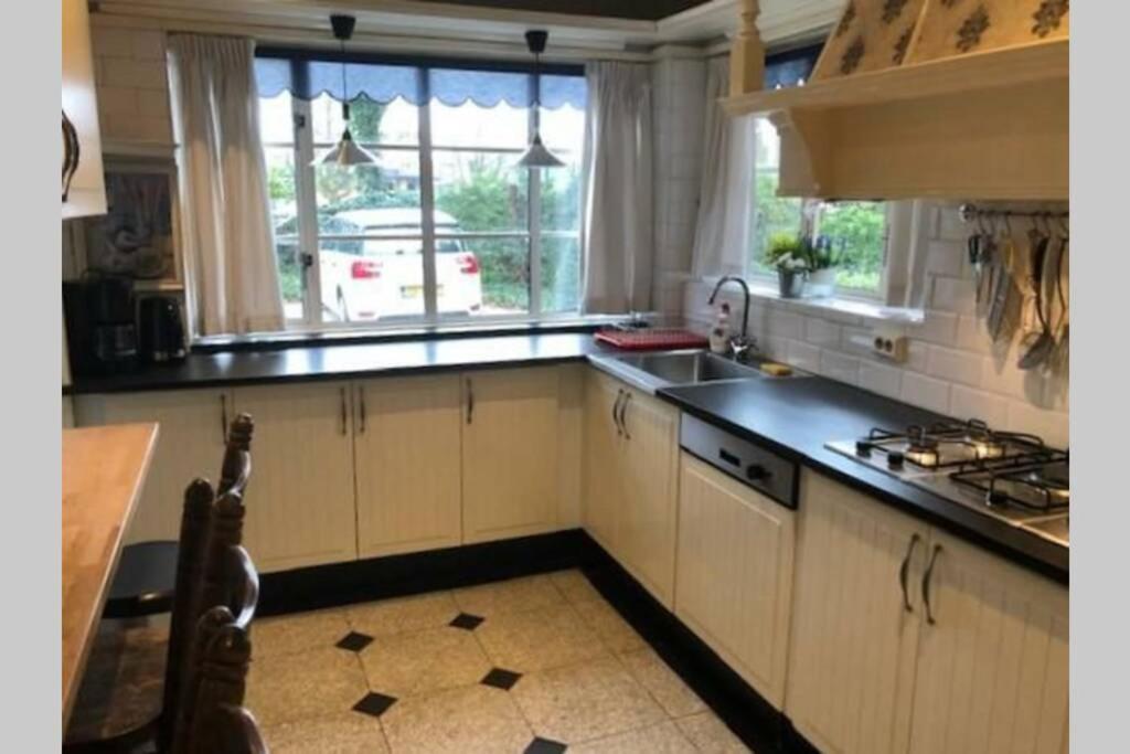 Vrijstaande Rietgedekte Villa Nabij Uitvalswegen Wassenaar Bagian luar foto